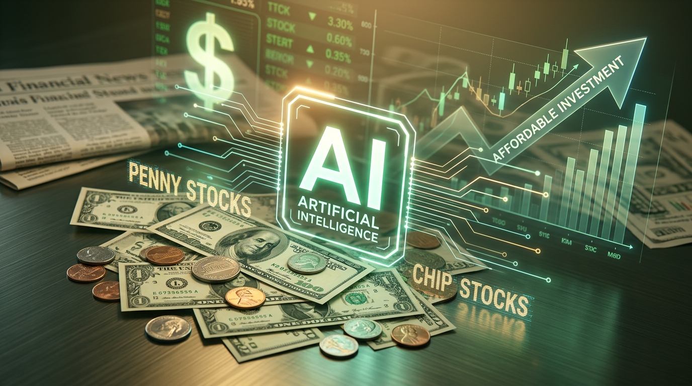 AI stocks under $10 cheap investment concept